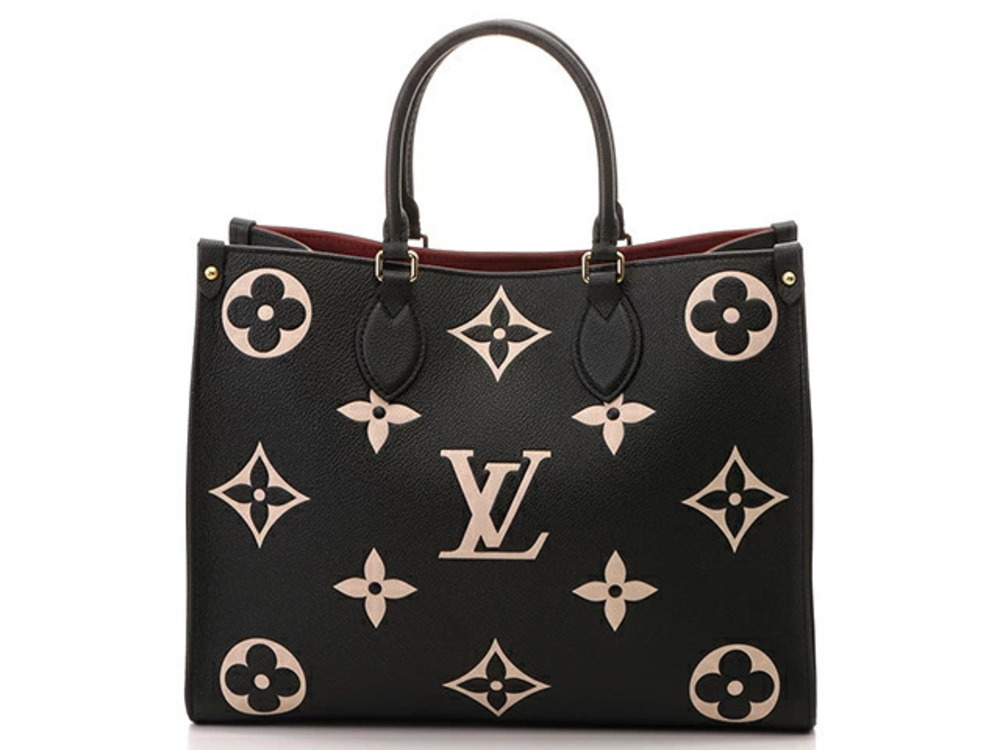 Louis Vuitton OnTheGo Bicolor Empreinte Black Beige KS